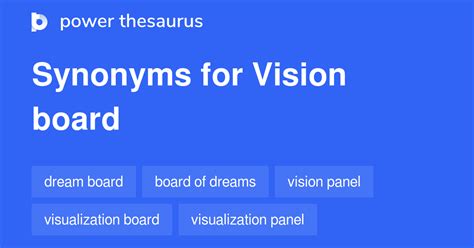 synonym for vision|synonym for vision board.